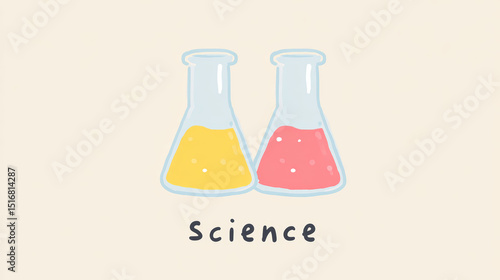Many background images composed of chemical reagents, with the word 