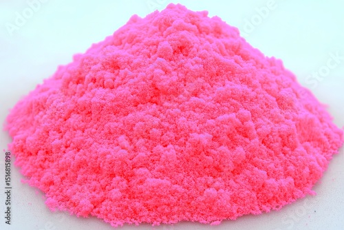 Bright pink powder pile