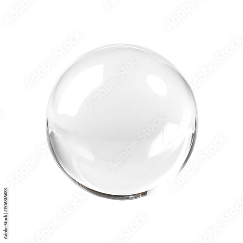 crystal ball isolated on white