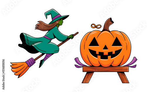 Beautiful and Creative Unique Halloween Illustration