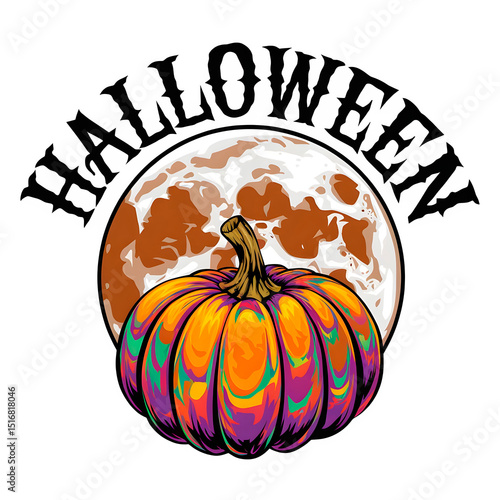 Beautiful and Creative Unique Halloween Illustration