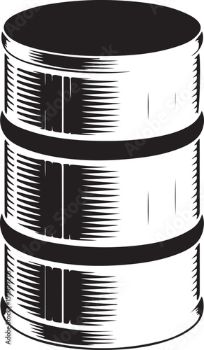 Oil drum container. barrel flat icon for apps and websites