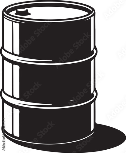 Oil drum container. barrel flat icon for apps and websites