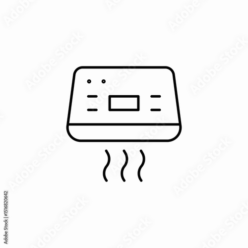 air conditioner icon sign vector