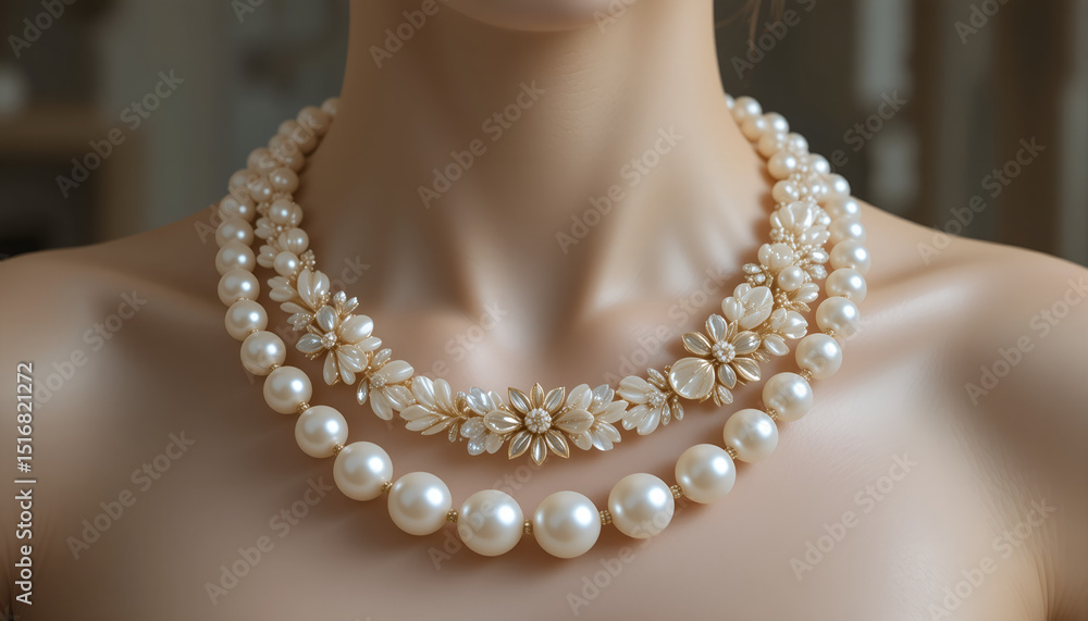Elegant woman wearing a luxurious pearl necklace showcasing beauty and sophistication
Elegant woman wearing a luxurious pearl necklace showcasing beauty and sophistication