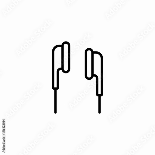 ear plugs icon sign vector