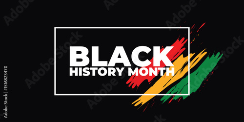 Black History Month. African American History. Celebrated annual. In February in United States and Canada. In October in Great Britain. Poster, card, banner, background. Vector illustration