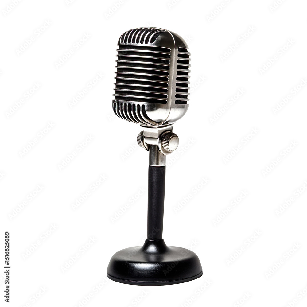 Fototapeta premium A wireless microphone isolated on transparent background