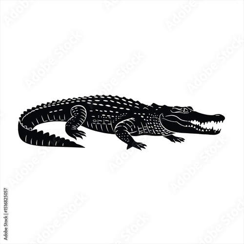  vector crocodile