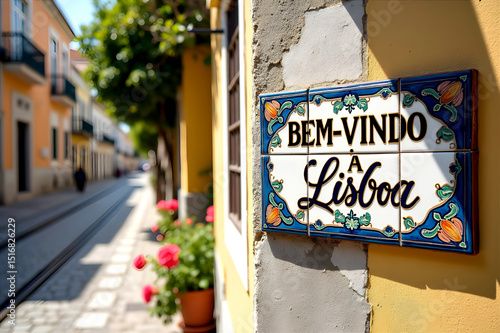  Decorative ceramic tile sign reading 