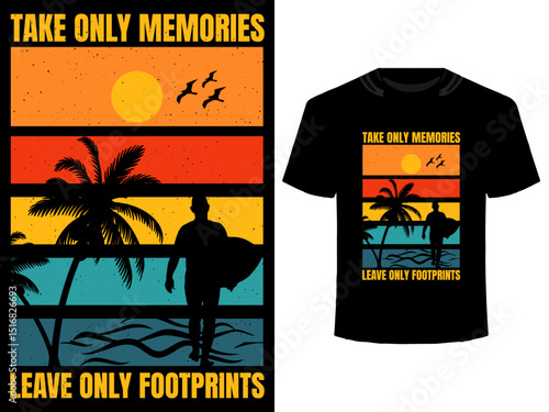 Beach Retro Vintage T Shirt Design Vectors file Download | Adobe Stock