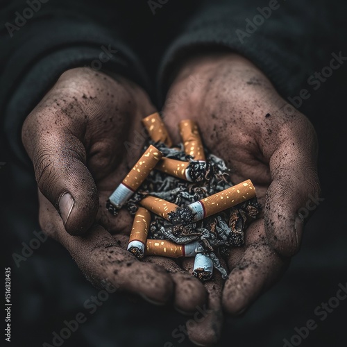 World No Tobacco Day concept. Illustration depicting health risks, economic costs, and benefits of quitting smoking. Global anti-tobacco advocacy. Vector illustration.