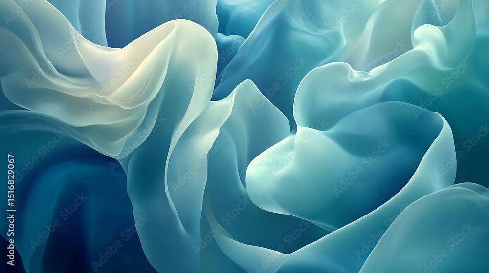 Fototapeta premium Abstract flowing fabric (3)