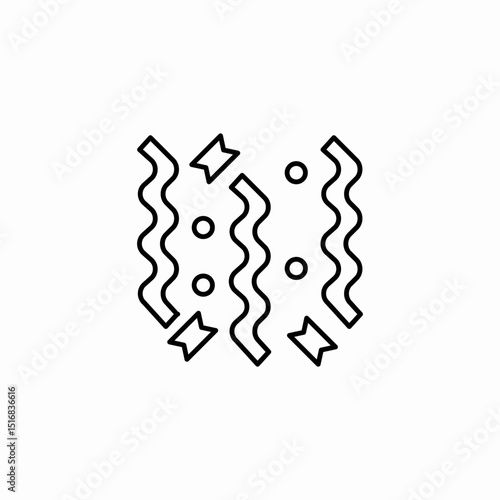 confetti party icon sign vector