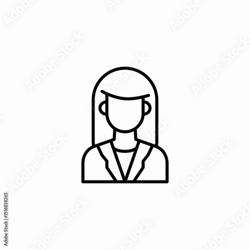 female doctor icon sign vector