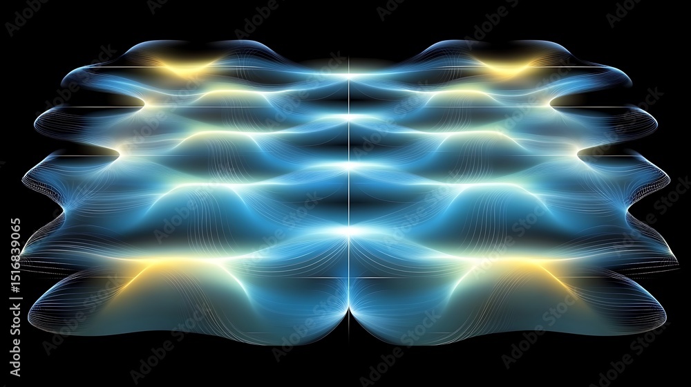 Obraz premium Abstract wave pattern design