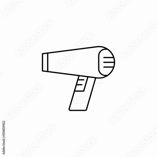 hair dryer icon sign vector