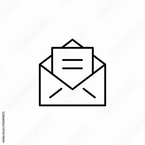 letter envelope icon sign vector