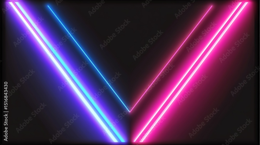 Neon V Shape Graphic Neon V Shape Graphic