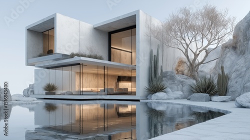 house in the snow
