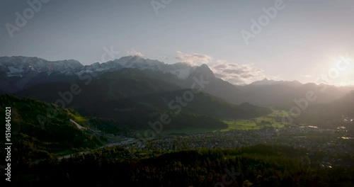sunrise over the mountains