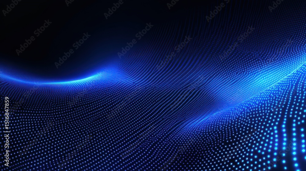Obraz premium Abstract Blue Background With Sparkling Lights