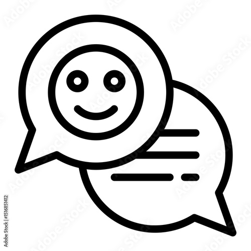 Positive Feedback line icon