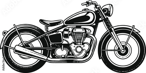 Modern Motorcycle Vector Illustration – Realistic Bike Design with Detailed Features.
Vintage Bicycle Vector Art – Retro Style Bike Illustration for Posters and Logos