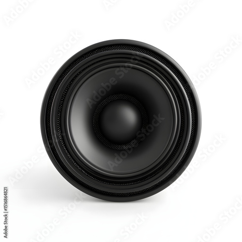 Audio Speaker: A front view of a sleek, high-fidelity audio speaker. This image showcases the speaker's concentric design, offering a visual representation of sound technology.