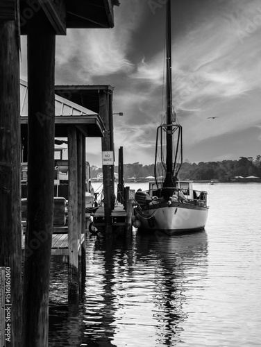 sailboat on the dock
