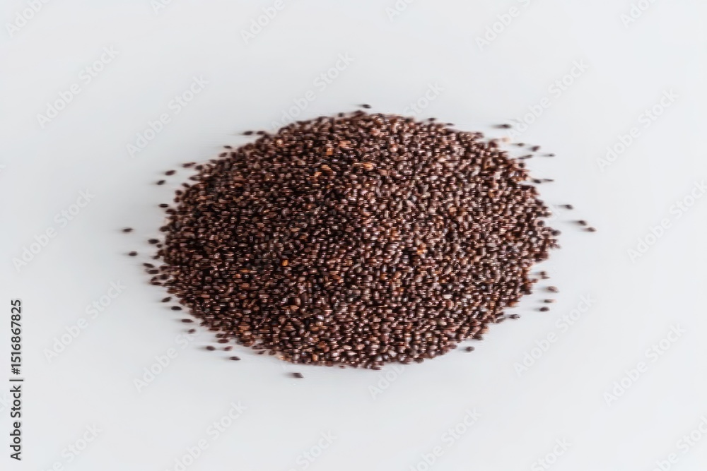 Pile of dark brown seeds Pile of dark brown seeds