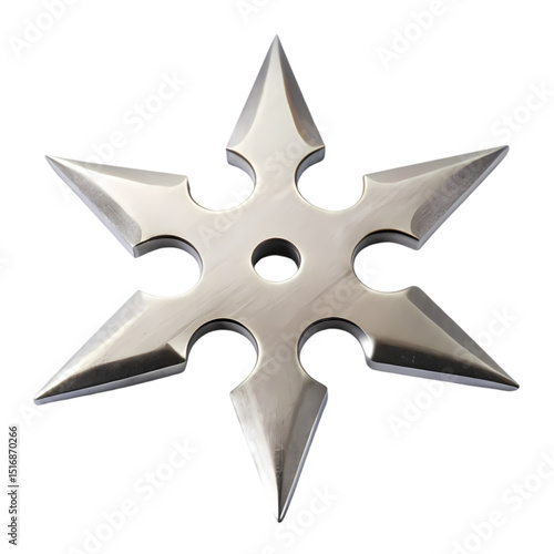 SixPointed Shuriken A Glimpse into Martial Arts History isolated on transparent baackground