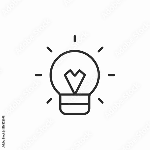 light bulb idea icon sign vector