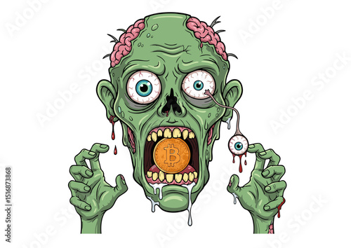 Zombie Apocalypse Cryptocurrencies and the Undead – A Spooky Illustration of Bitcoin's Volatility and Market Risks