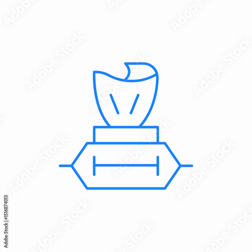 napkin paper cleaning icon sign vector