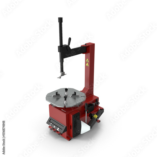 Semi-Automatic Tyre Changer isolated on transparent background