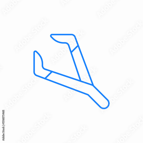 tweezers beauty icon sign vector