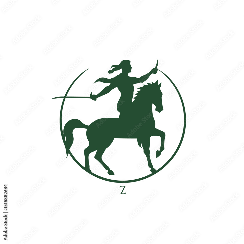 Obraz premium Simple plain logo for zodiac