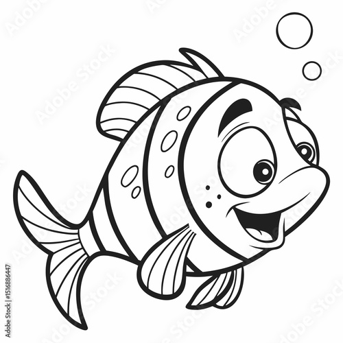  fish collection isolated on white