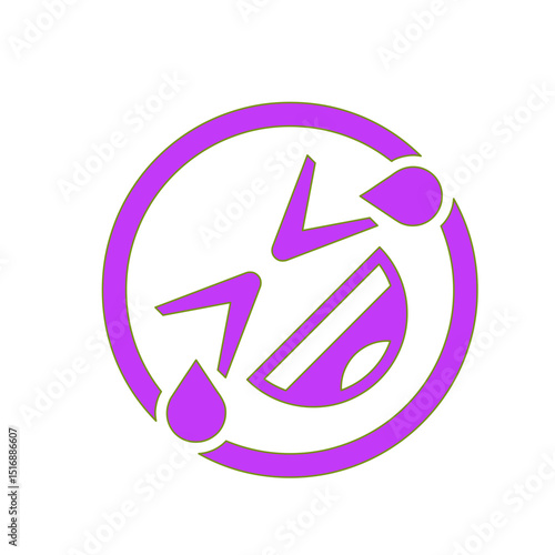 A Black and White Circular Emoji Depicting Uncontrollable Laughter and Tears of Joy