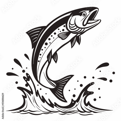  fish collection isolated on white