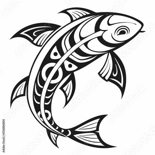 Tropical fish collection isolated on white