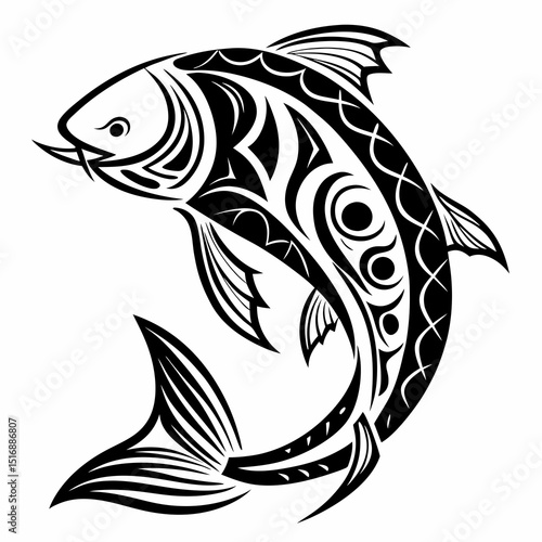 Tropical fish collection isolated on white