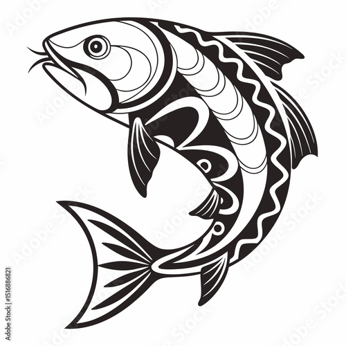 Tropical fish collection isolated on white
