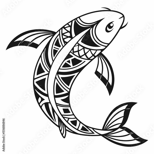Tropical fish collection isolated on white