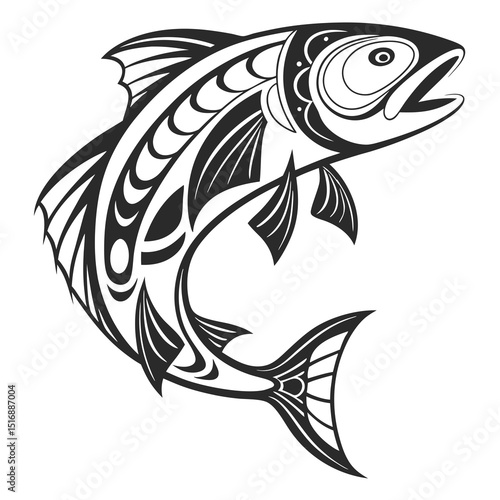 Tropical fish collection isolated on white