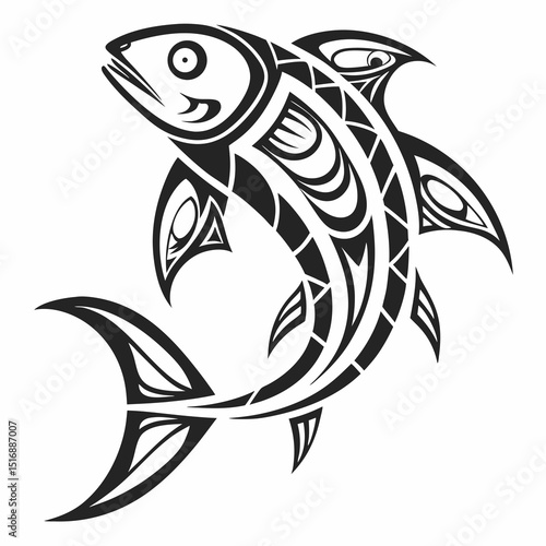 Tropical fish collection isolated on white