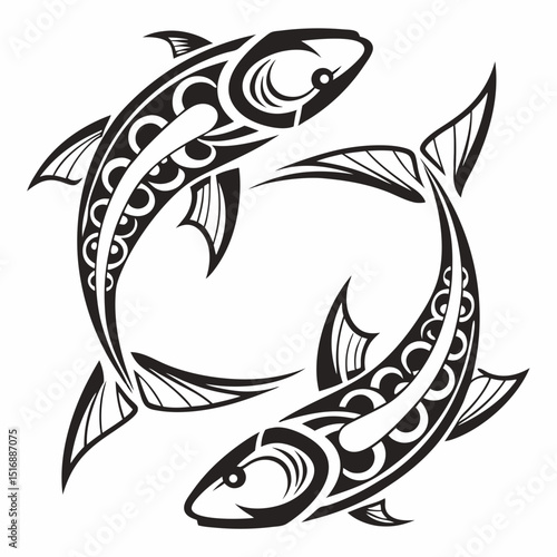 Tropical fish collection isolated on white