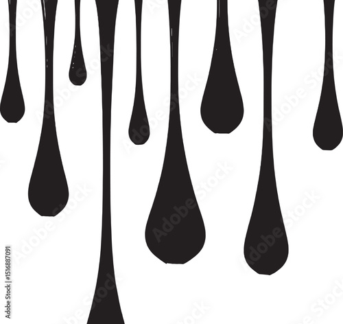 Modern Dripping Paint Texture - Dark Fluid Art Design