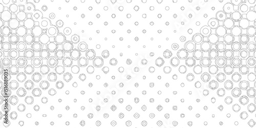 Monochrome printing abstract halftone trendy defect overlay creative design texture, seamless white and grey grunge halftone pattern dot background texture overlay distress stroke pattern design.